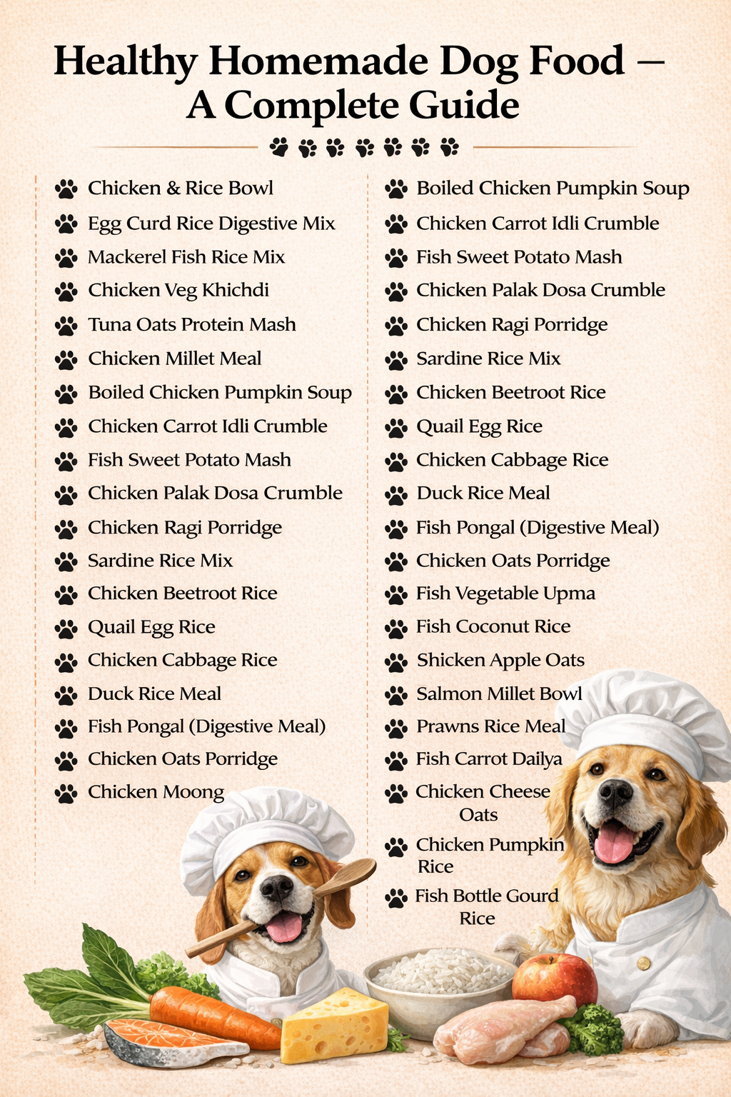 “Healthy Homemade Dog Food Recipes Ebook – A Complete Guide”