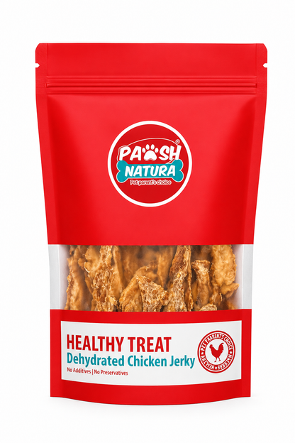 Pawsh Natura Dehydrated Chicken Jerky Dog Treats | 100% Natural | High Protein | No Preservatives